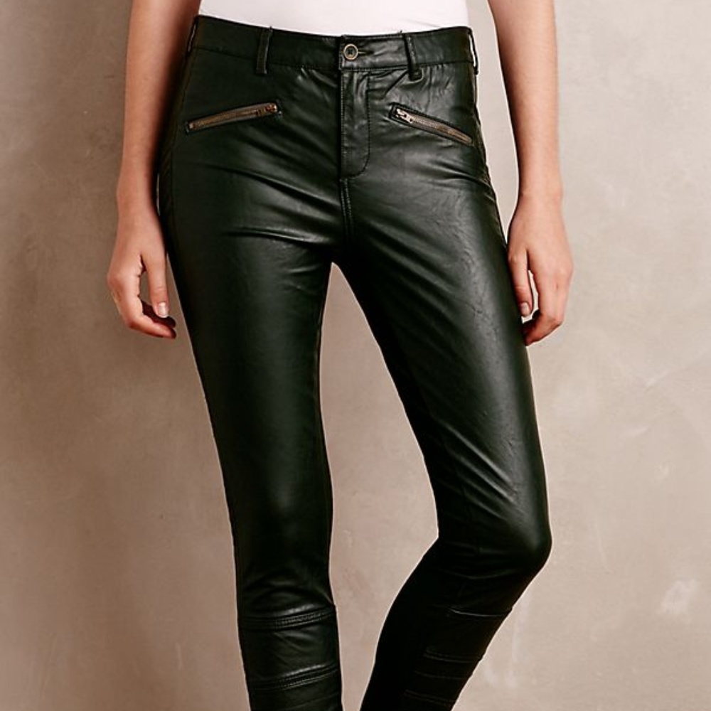 Anthropologie Vegan Leather Pants, size 26